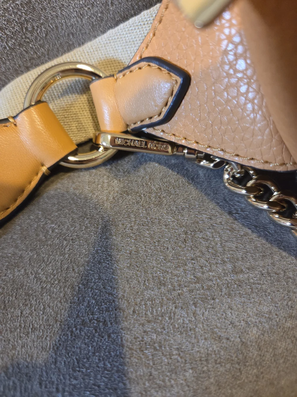 Michael Kors Women’s Tan Leather Belt Bag